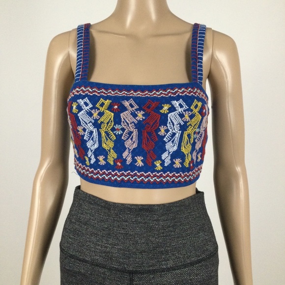 🆓 ADD ON FOREVER 21 India Textile Wide Strap Halter Stretchy Back - Picture 3 of 5